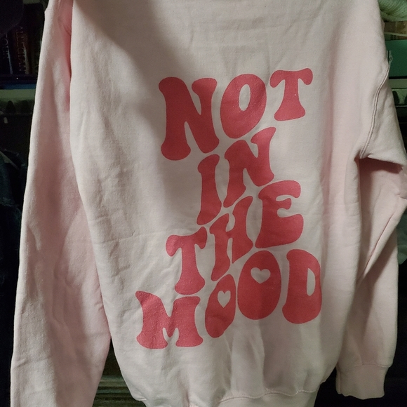 Light pink "Not In The Mood" hoodie - Picture 2 of 5